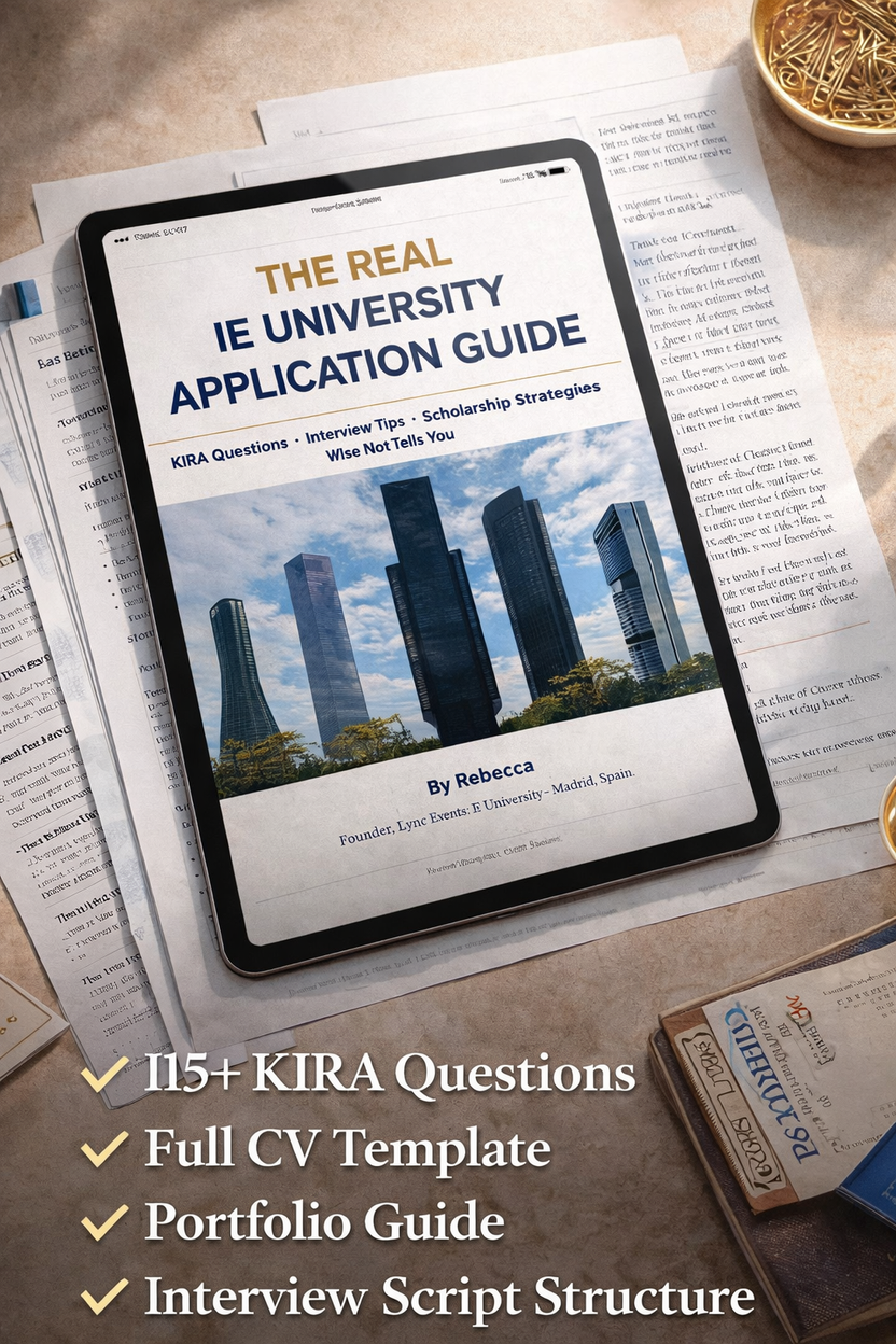 IE University Application: Step-by-Step Ebook to Maximize Your Chances